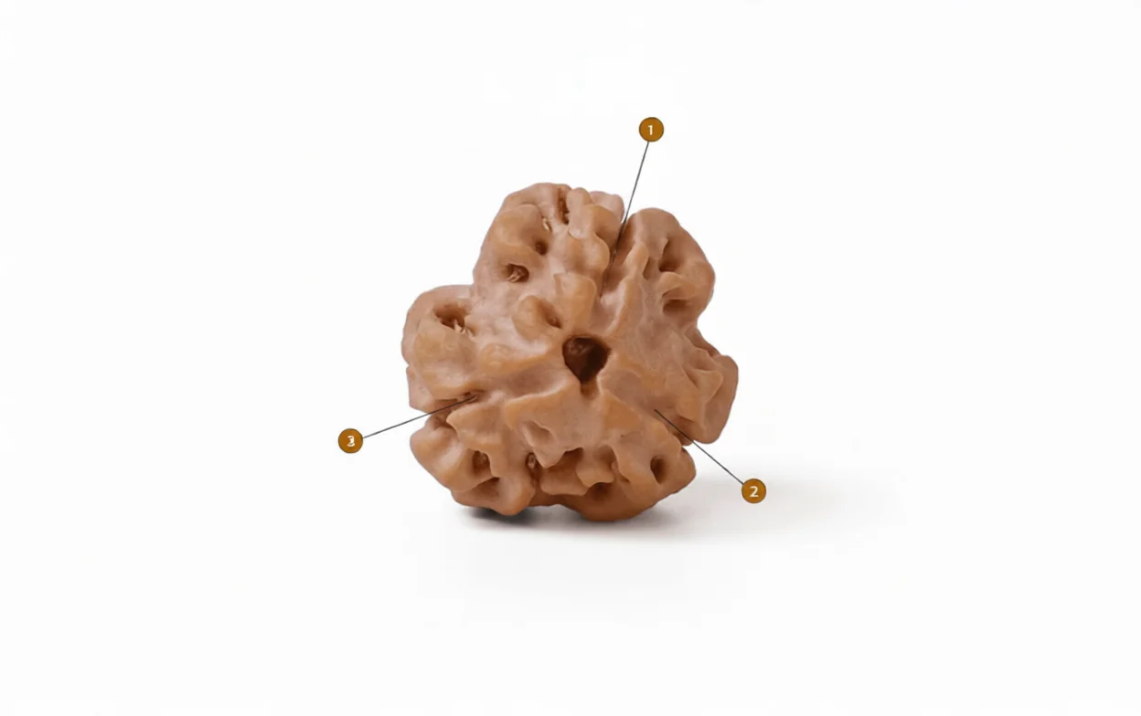 Natural 3 Mukhi Rudraksha (Nepali) 2