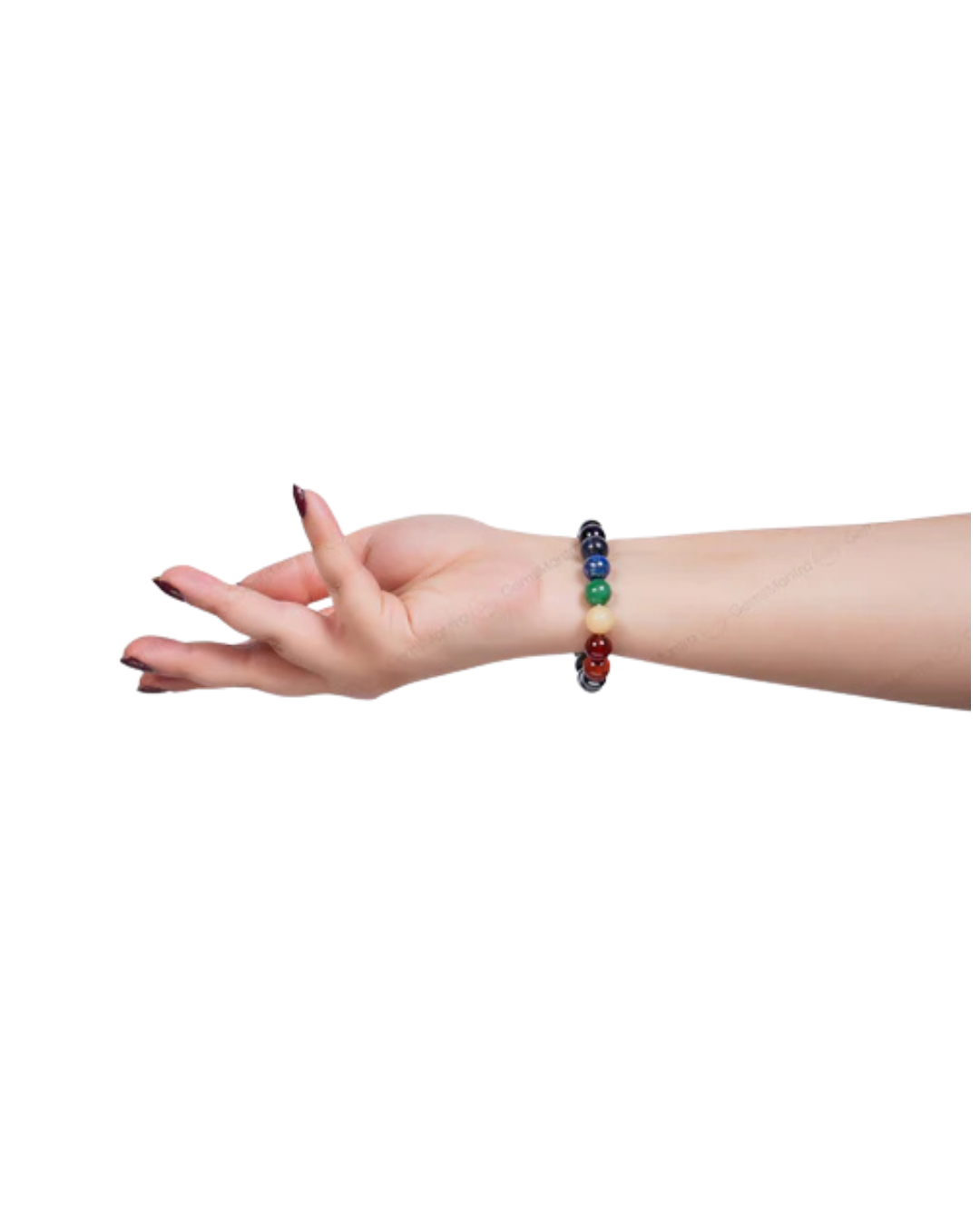 7 Chakra Hematite Bracelet 2