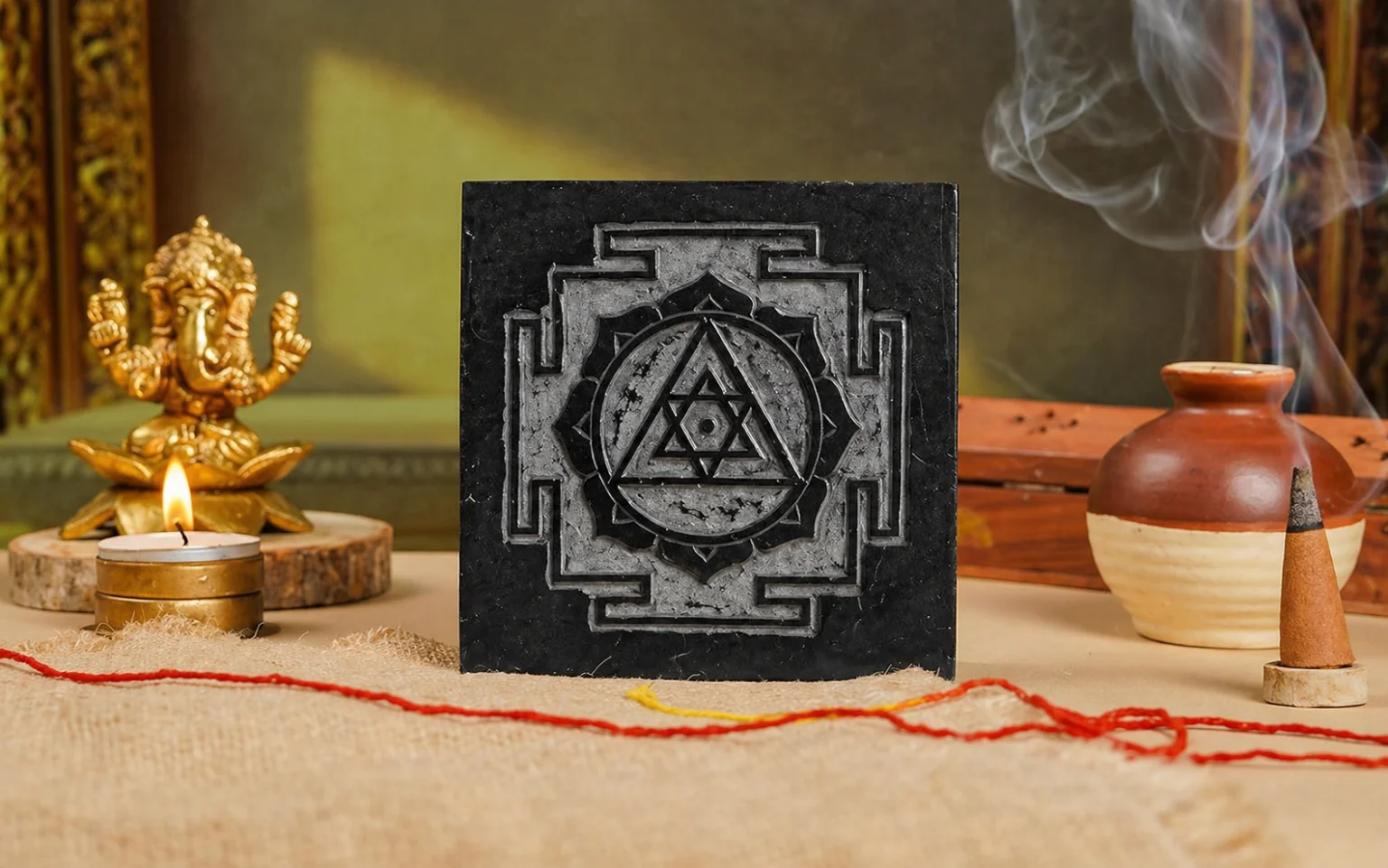 Premium Handmade Lakshmi Ganesh Yantra ( include Pooja ) 