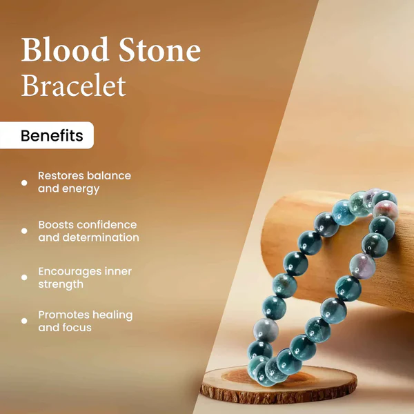 Bloodstone Bracelet – Mars Stone for Energy, Courage & Strength 3