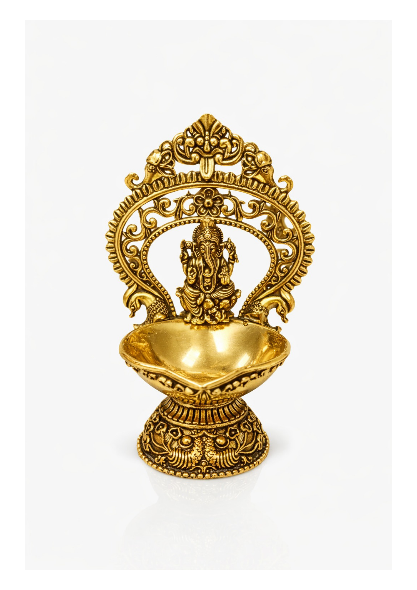 Brass Ganesh Diya – 5.5 Inch | 210 gm  Approx