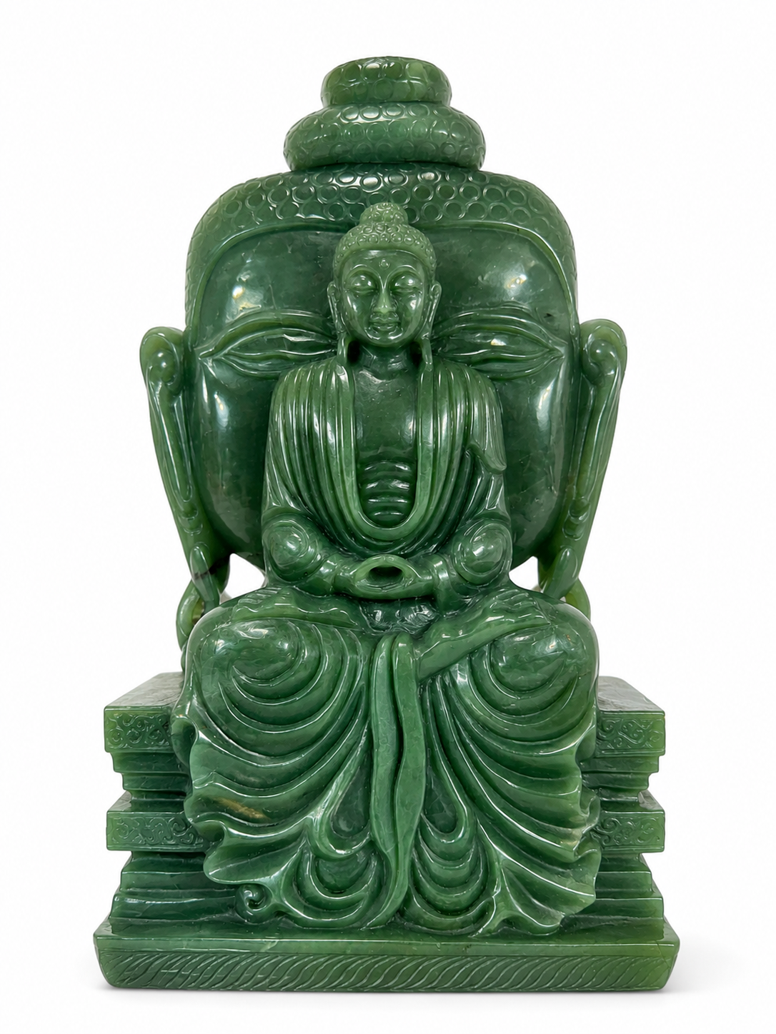Green aventurine buddha