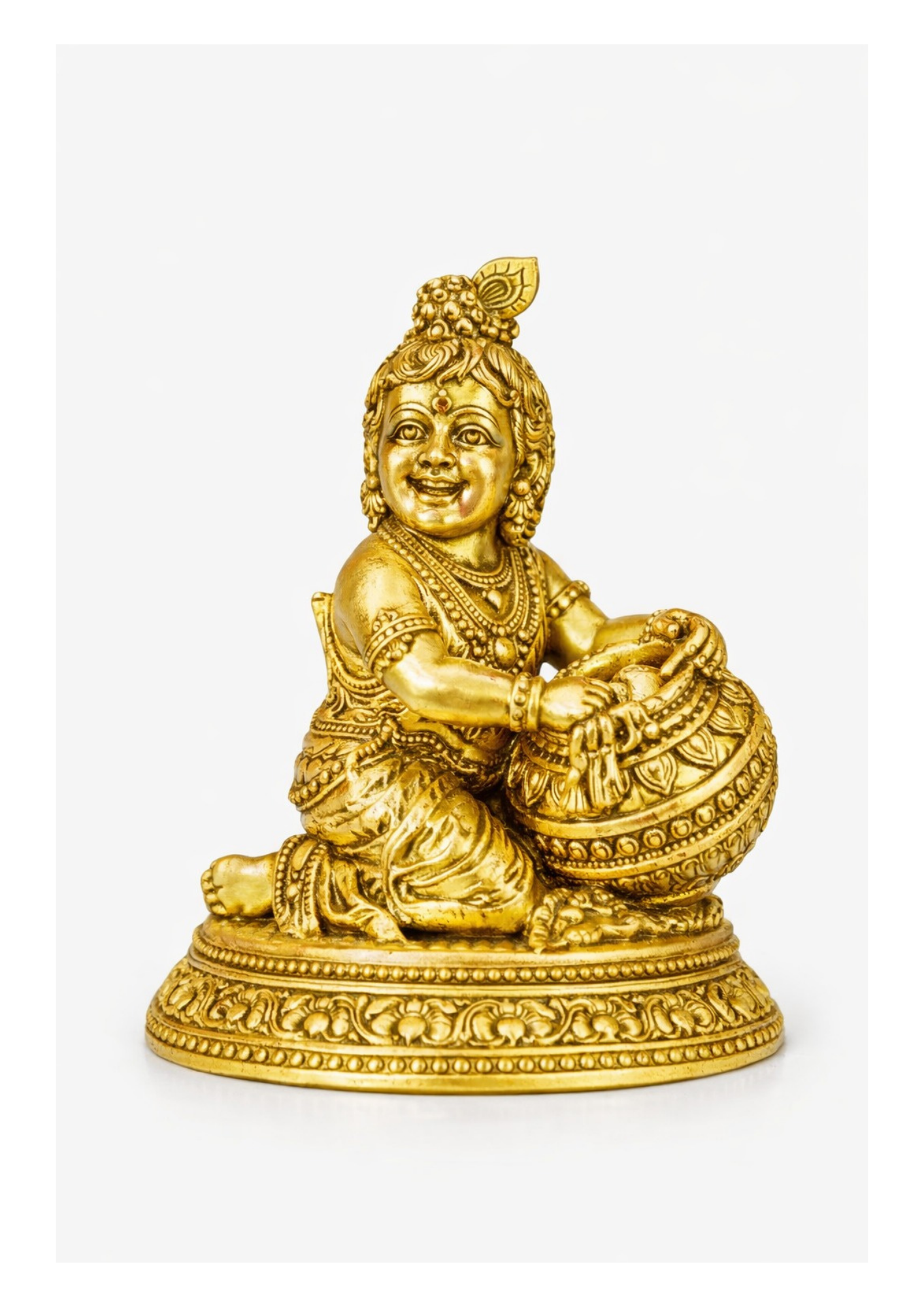 Brass Baby Krishna – 3 Inch | 170 GM Approx 2