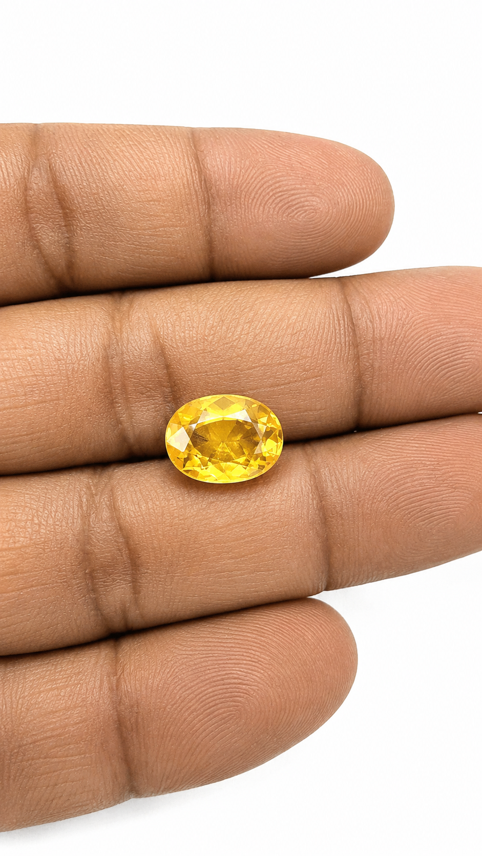 Yellow sapphire natural  ( pukhraj )  - 6.49 Carats