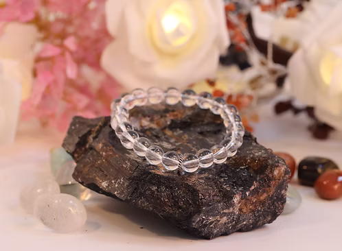 Clear Quartz Diamond Cut Bracelet 6