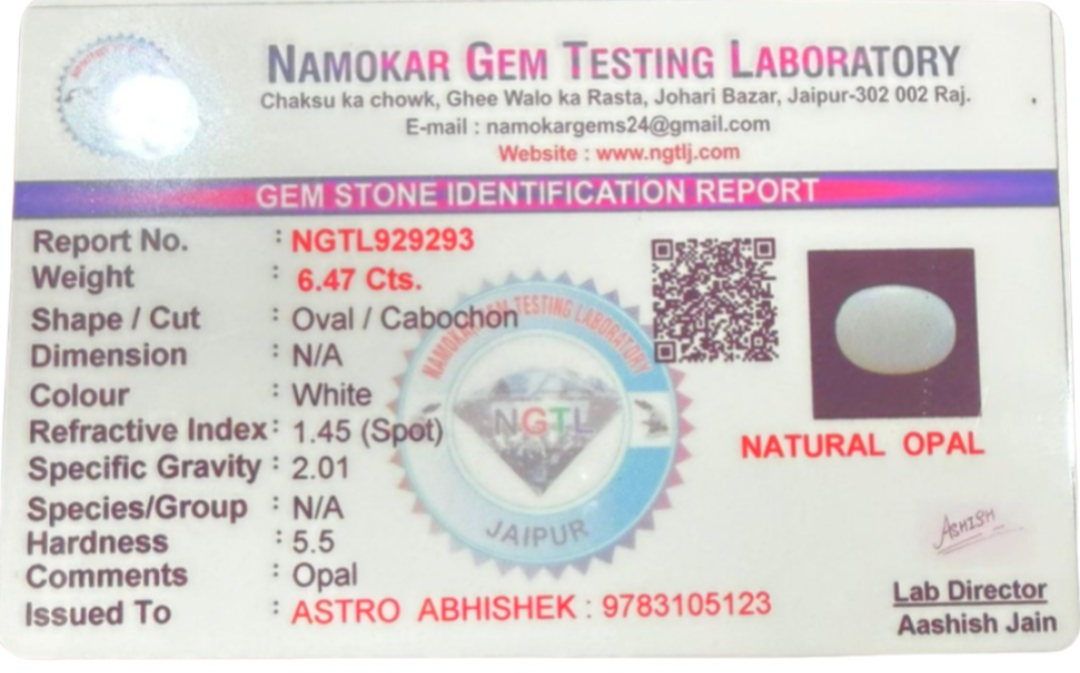 Natural Opal - 6.47 Carats 2