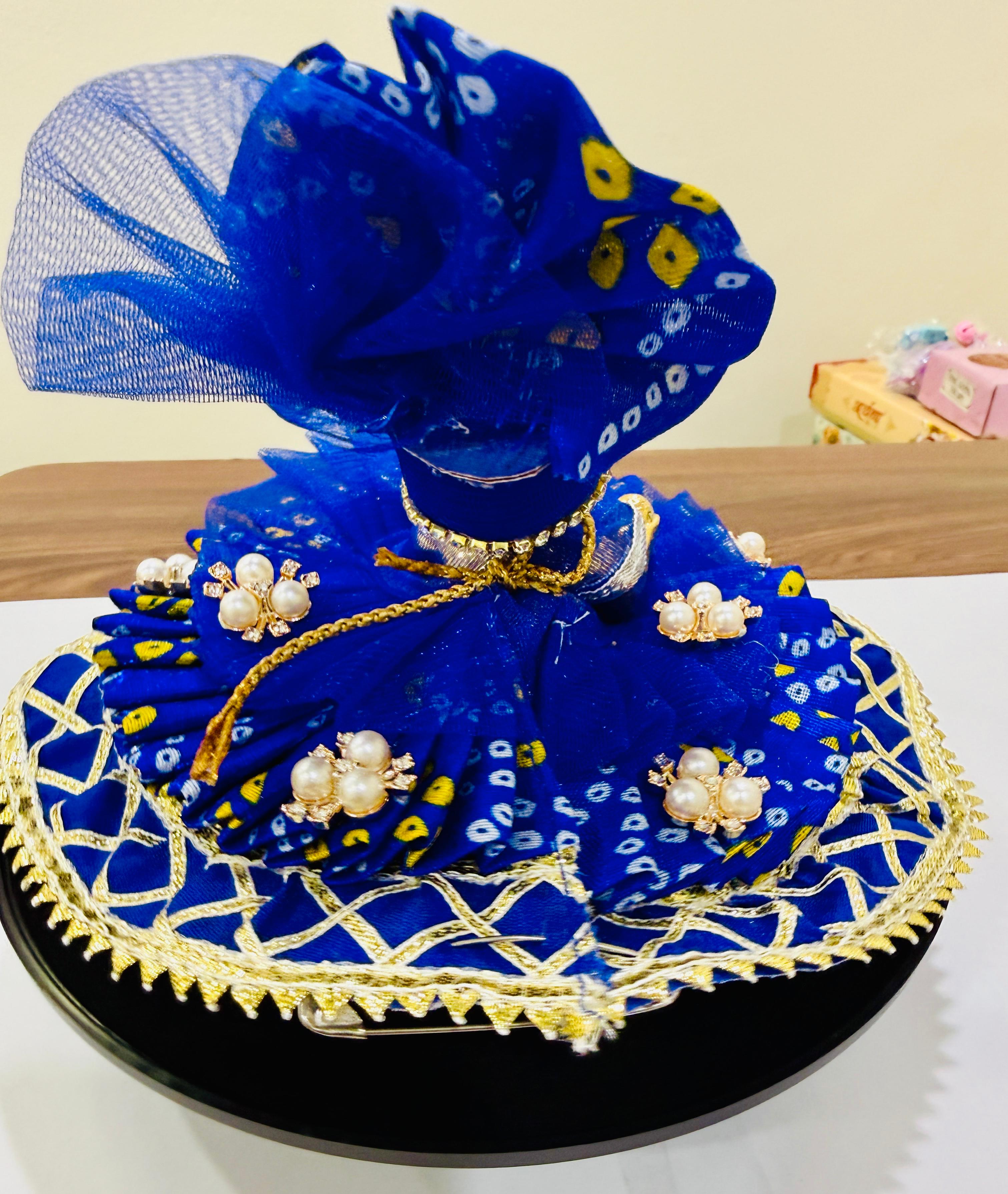 Laddu Gopal  Ashtadhatu with handmade designer blue poshak 4