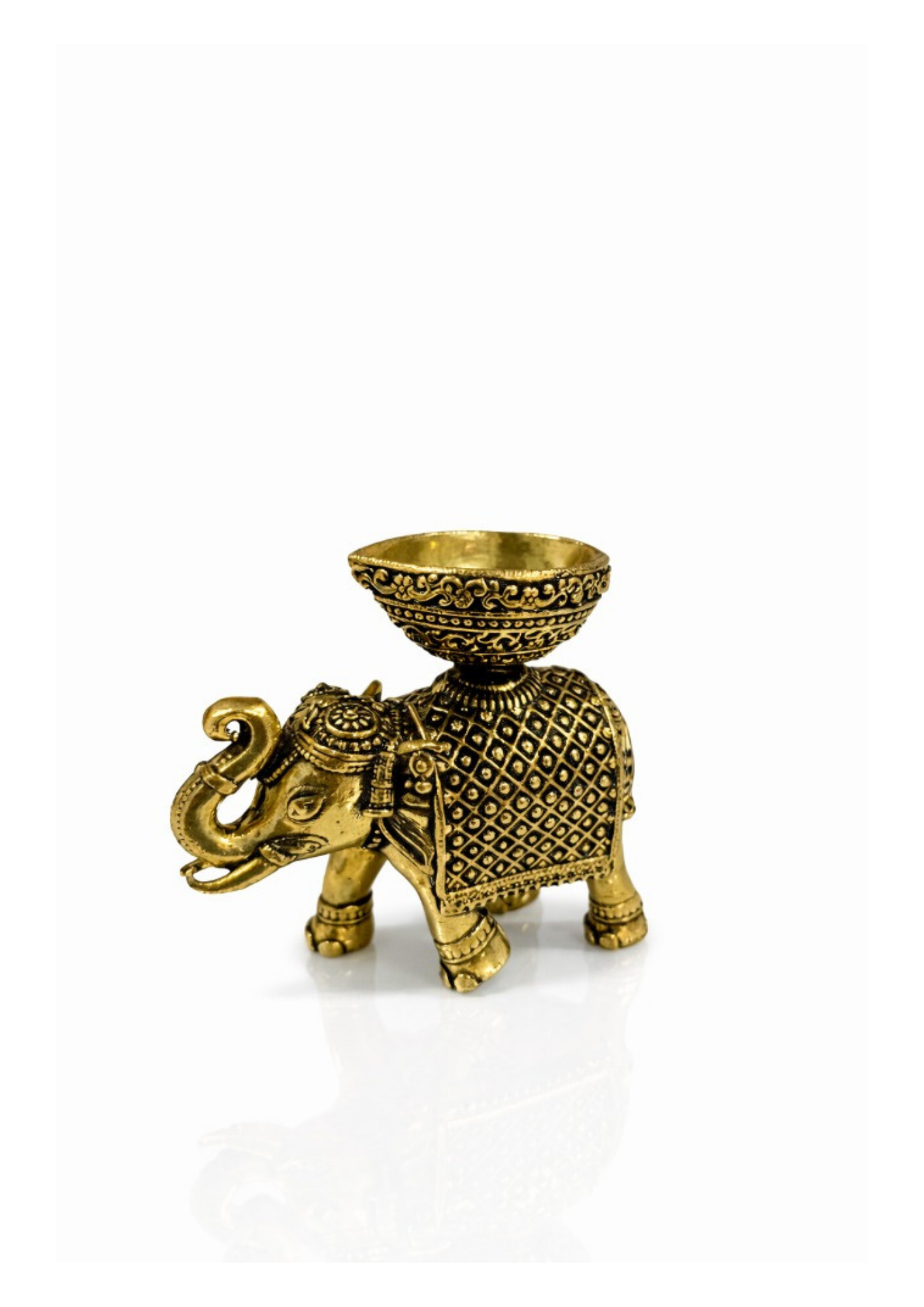 Brass Elephant Diya 2 inch 70 gm aaprox