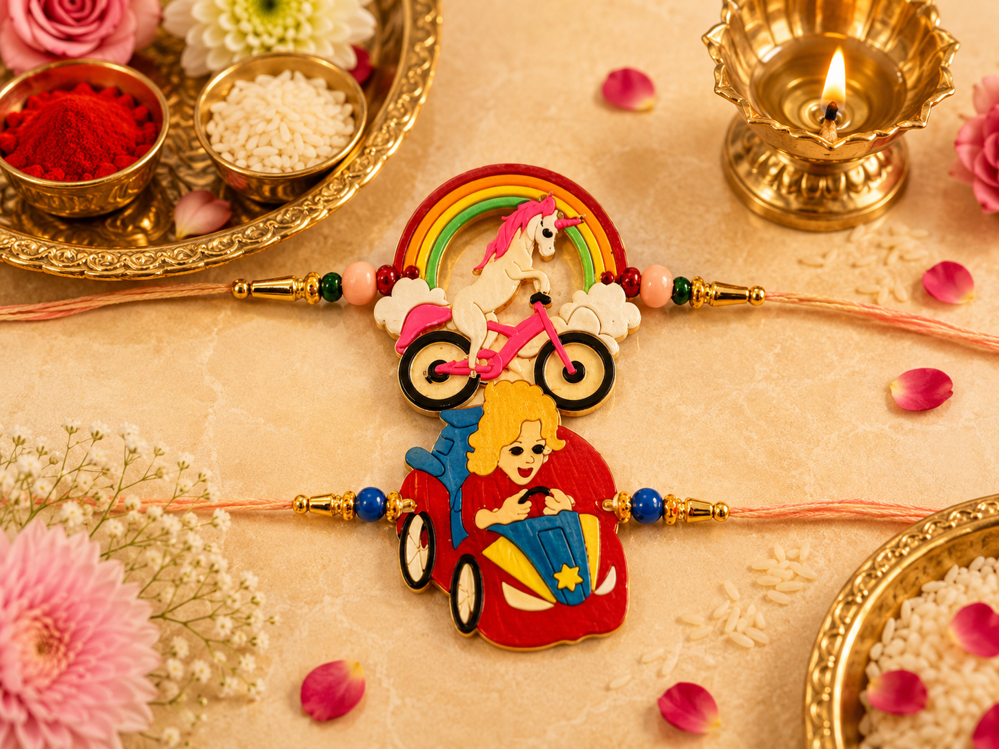 Couple Rakhi Set 4 5
