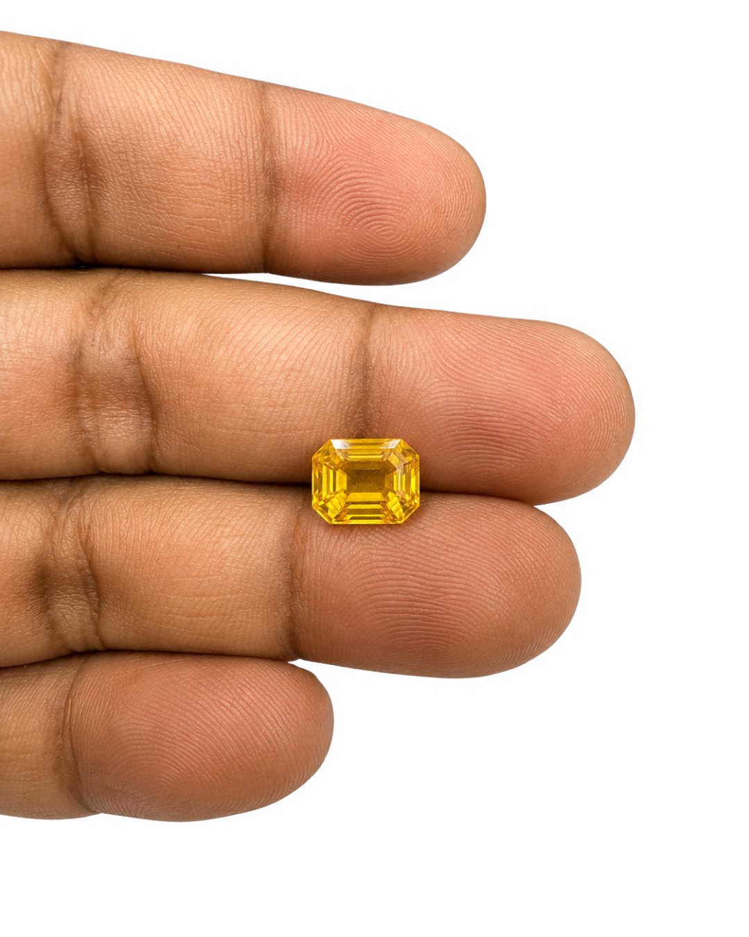 Yellow sapphire natural  - 7 . 13 Carats 2