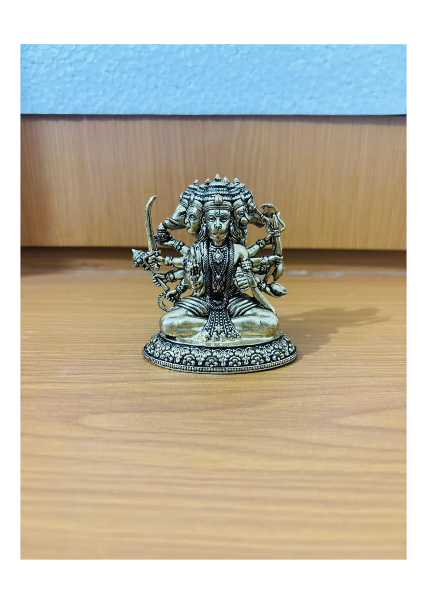 Brass 5 Face Hanuman – 3 Inch | 149 gm Approx