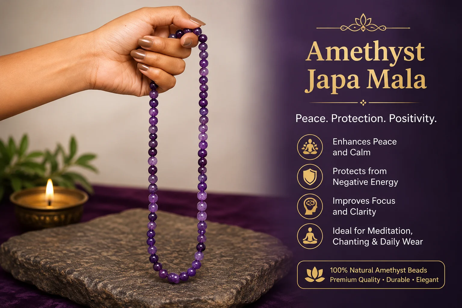 Amethyst Mala