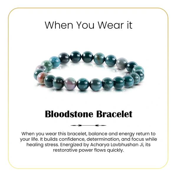 Bloodstone Bracelet – Mars Stone for Energy, Courage & Strength 4