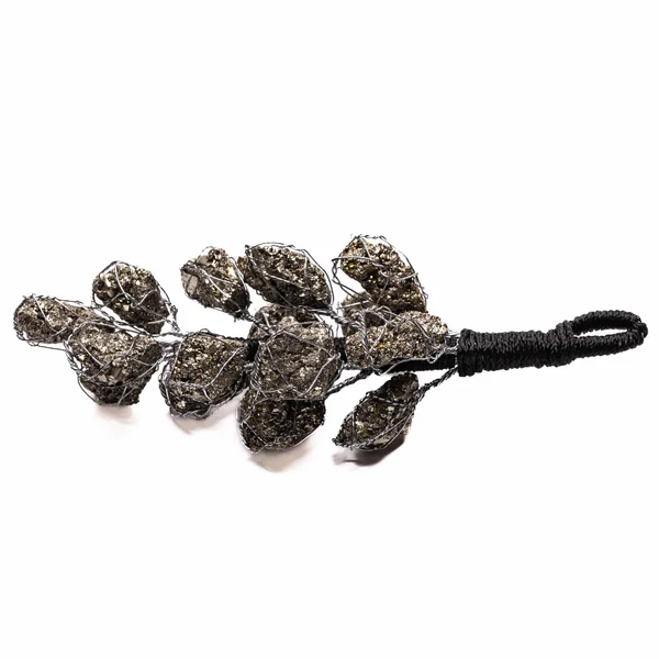 Natural Golden Pyrite Raw Stone Hanging from Peru for Attracting Wealth, Abundance & Business Luck - Vastu Feng Shui Reiki Healing Crystals Gifting 3