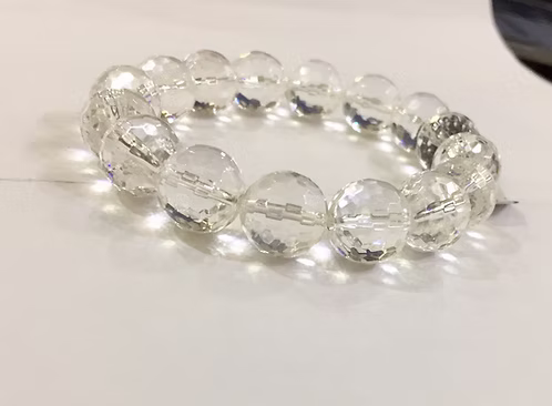 Clear Quartz Diamond Cut Bracelet 4