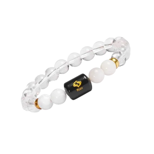 Pisces Zodiac Meen Rashi Bracelet with Amethyst & Aquamarine 4