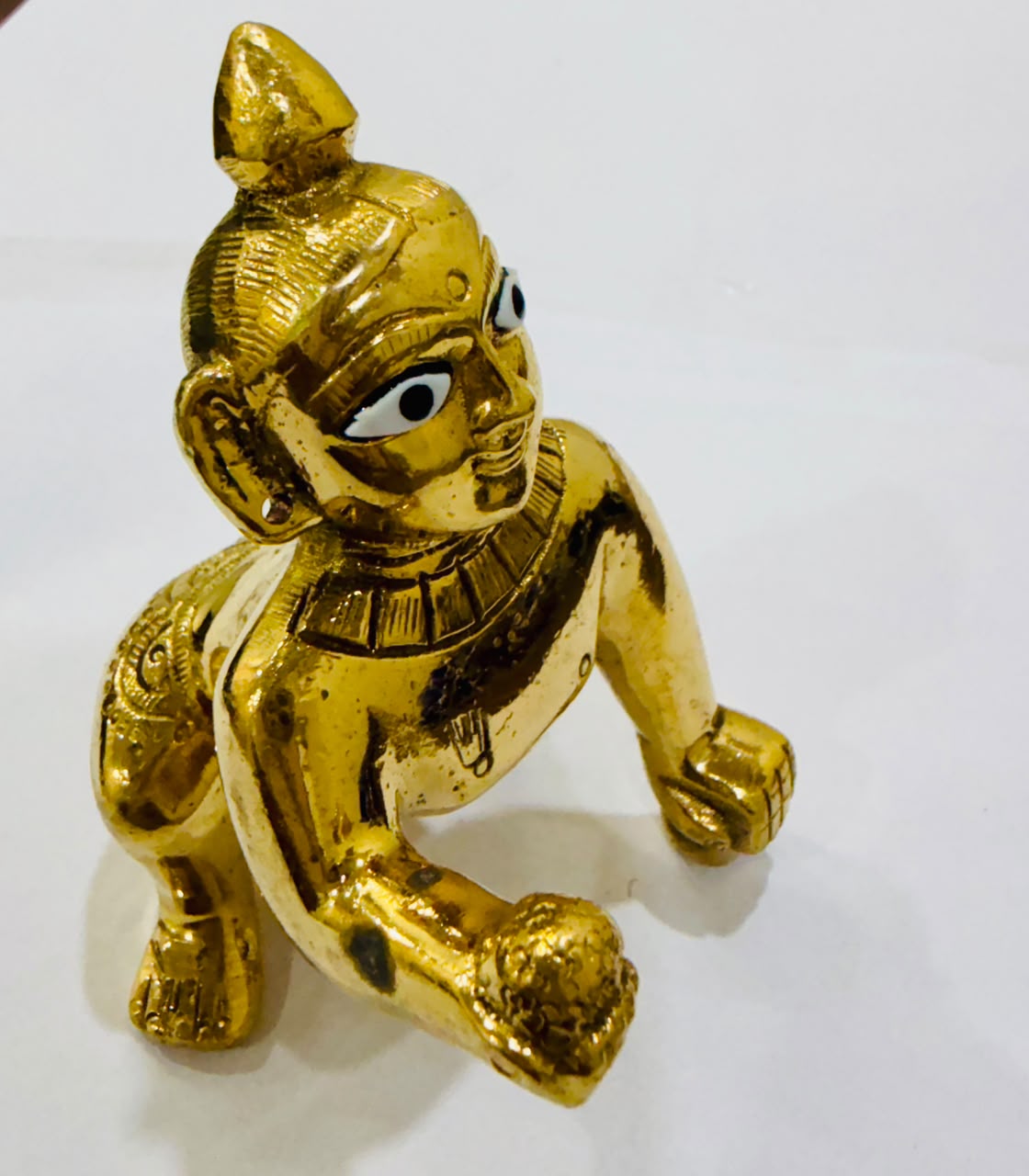 Laddu Gopal  Ashtadhatu with handmade designer yellow poshak 4