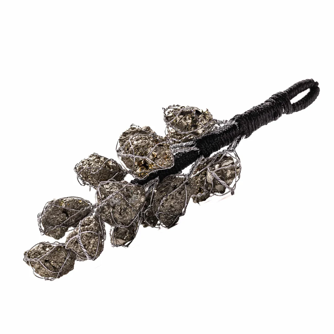 Natural Golden Pyrite Raw Stone Hanging from Peru for Attracting Wealth, Abundance & Business Luck - Vastu Feng Shui Reiki Healing Crystals Gifting 2