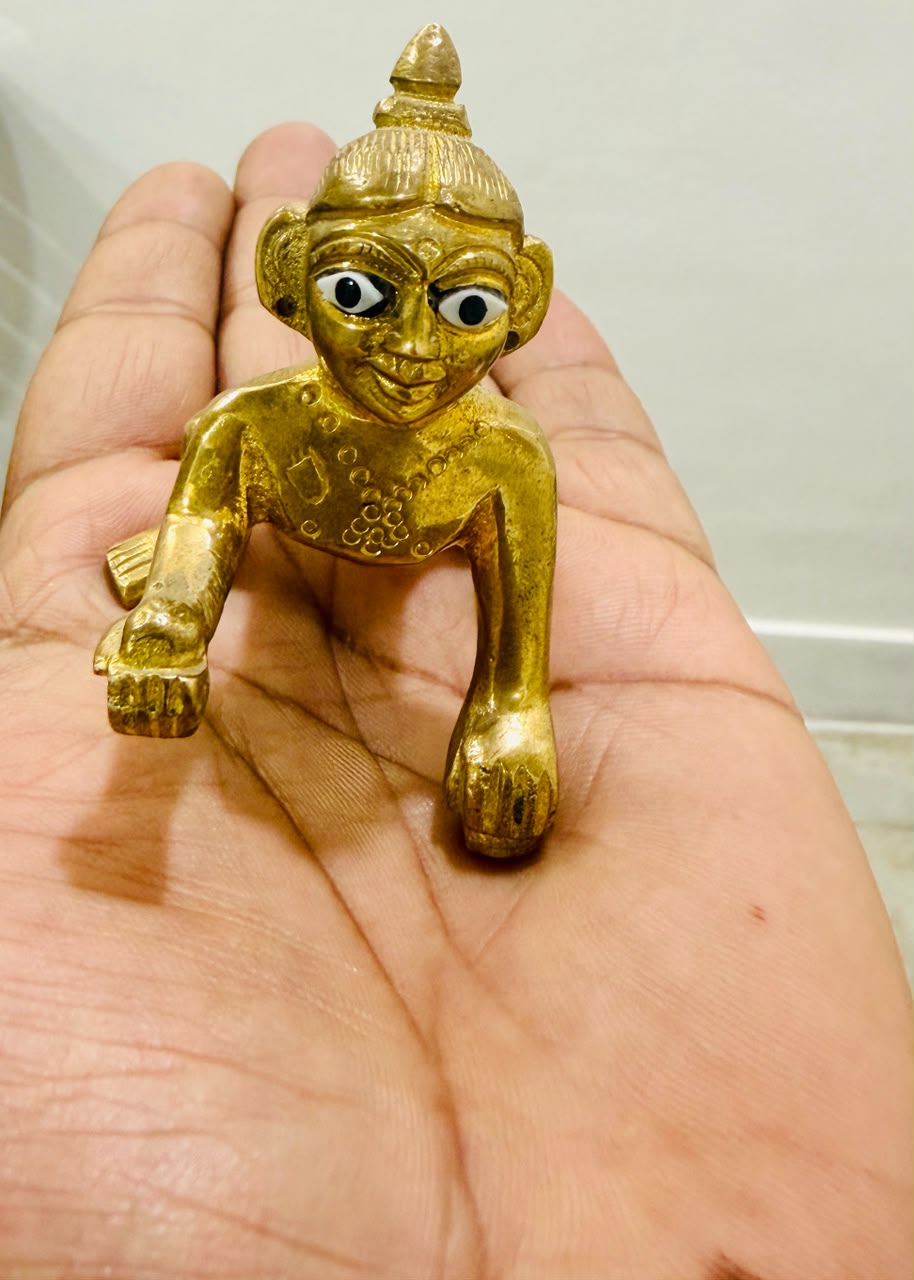 Laddu Gopal Ashtadhatu Idol – Size No. 1 4