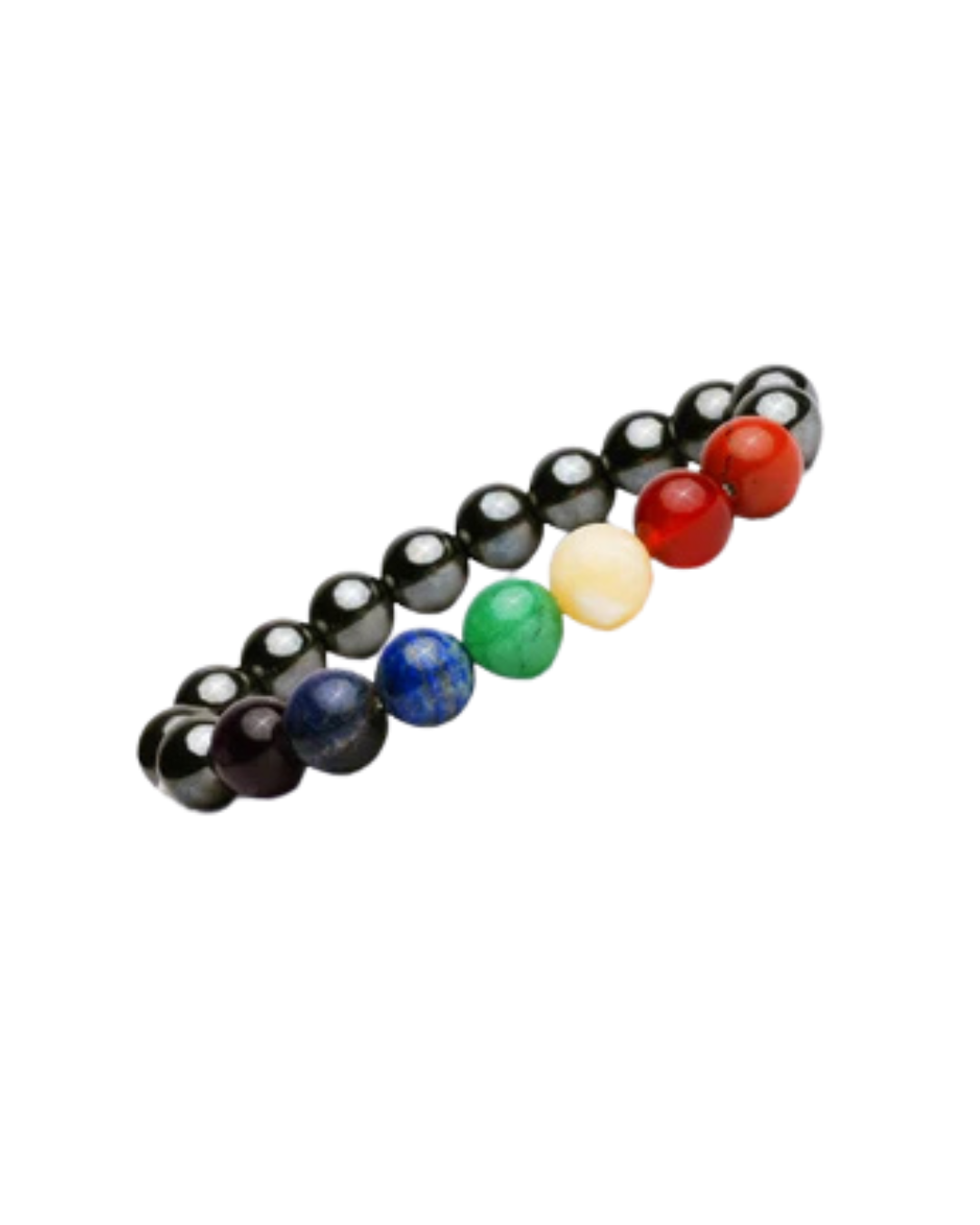 7 Chakra Hematite Bracelet