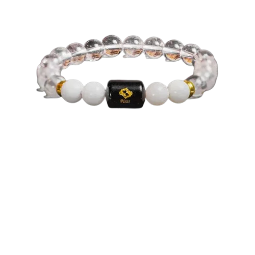 Pisces Zodiac Meen Rashi Bracelet with Amethyst & Aquamarine 2