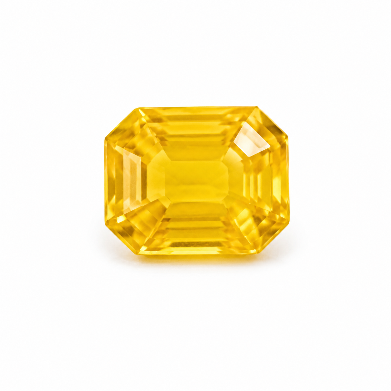 Yellow sapphire natural  - 7 . 13 Carats