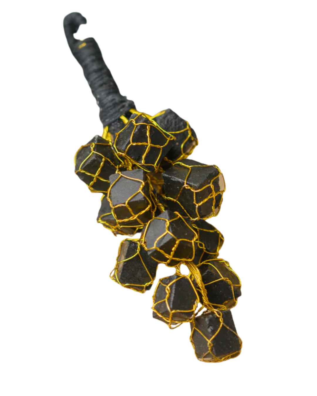 Black Tourmaline Hanger | Luxury Energy Protection & Grounding Decor