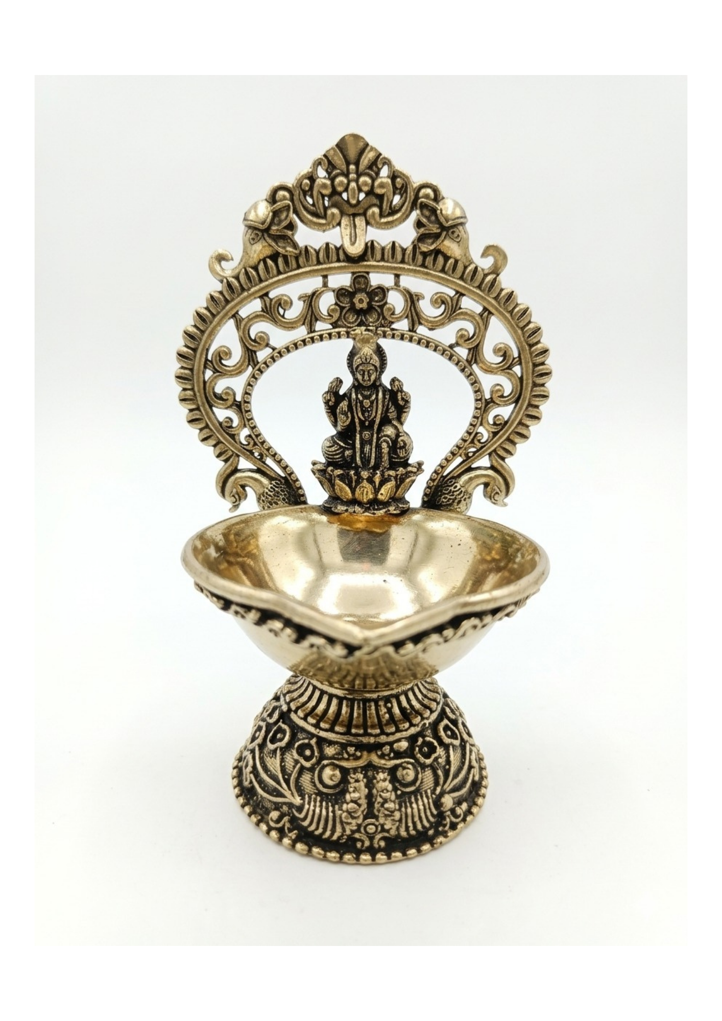 Brass Laxmi Diya 4 inch 150 Gm aaprox 2