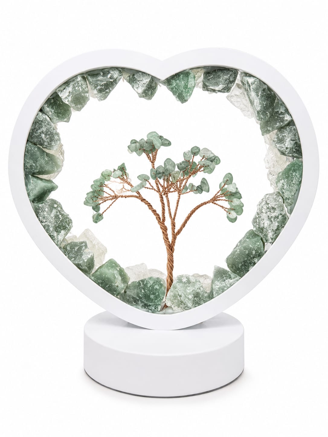 Green aventurine lamp